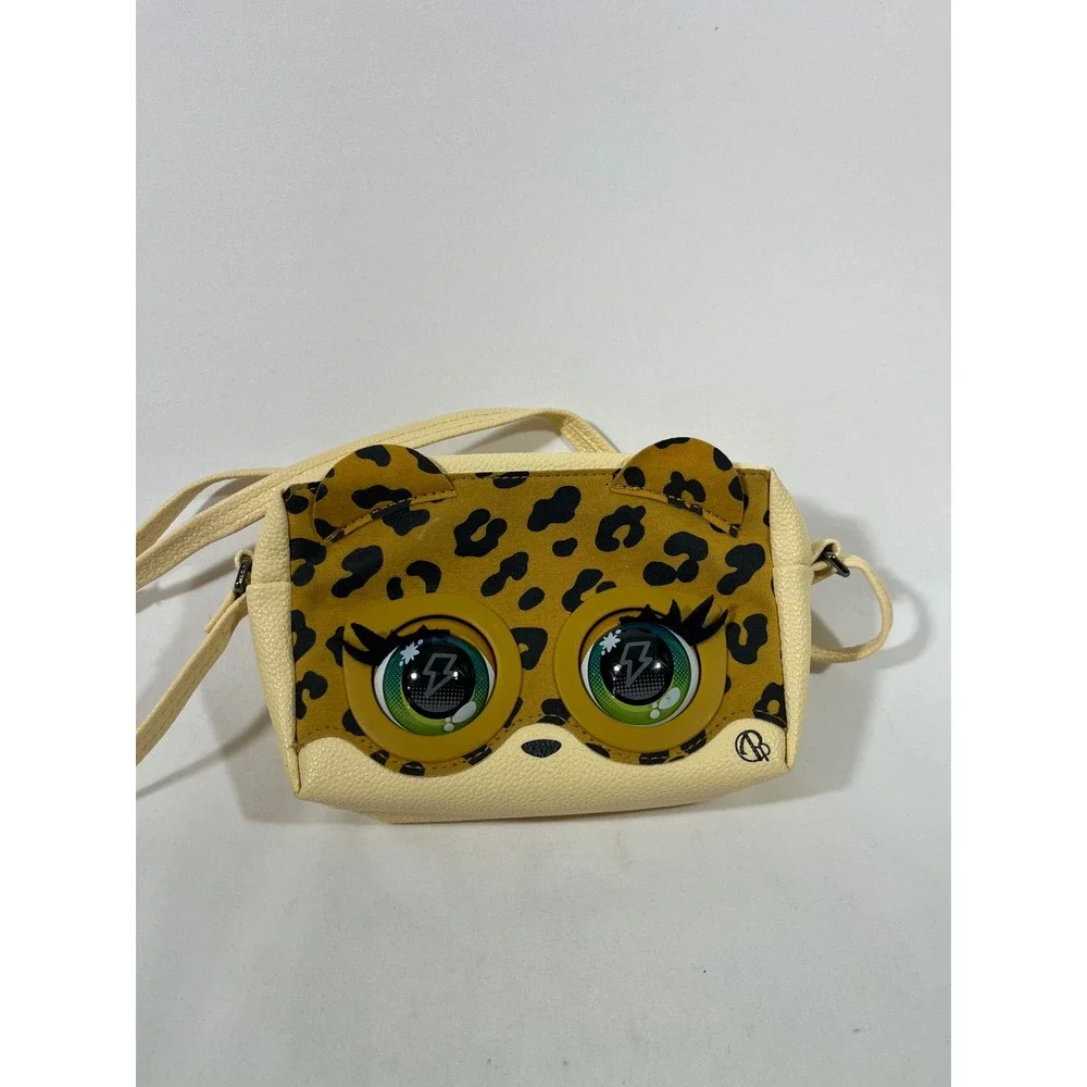 Purse Pets Kids Leopard Face Crossbody Bag Cute Animal Eyes Shoulder Purse